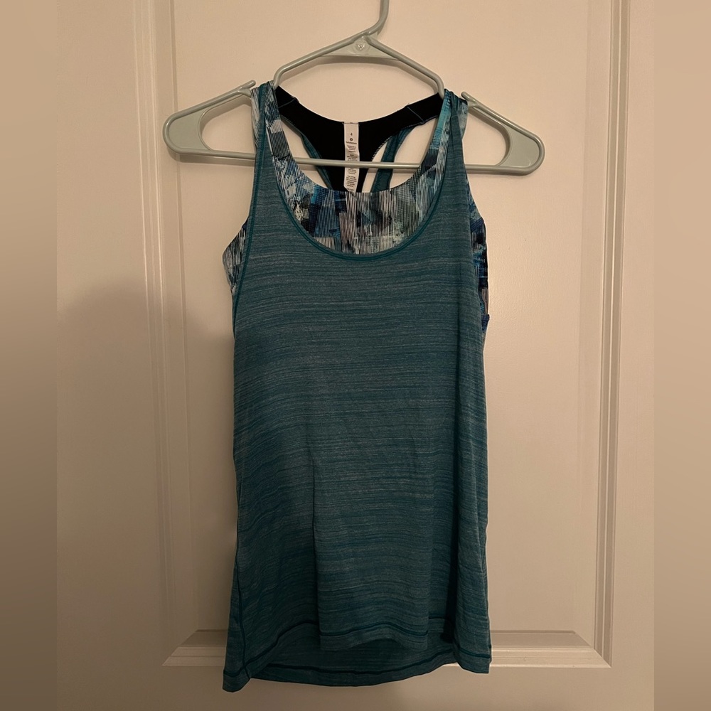 Lululemon Tank Top with Built-in Sports Bra - Size 4